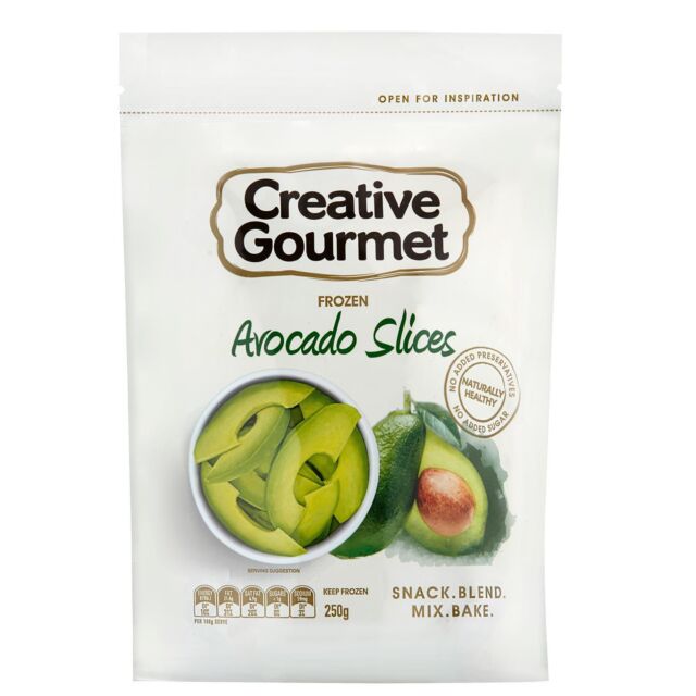 Welcome to the Creative Gourmet family 🥑🥑🥑 introducing our NEW Frozen Avocado Slices. Found in selected Woolworths across Australia in the freezer section!! 
#creativegourmet 
.
.
.
#avocado #frozen #sliced #range #new #fruit #vegetables #food #foodie #woolworths #grocery #snack #blend #bake #foodporn #instgram #instalike #ticktock #fun #healthy #lifestyle #fitness #recipe #cooking #chef #creative #gourmet #vegan #vegetarian